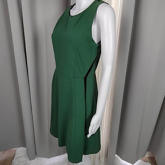 Cynthia Rowley Fully Lined Green Sleeveless Midi Dress Size Medium - Picture 2 of 10